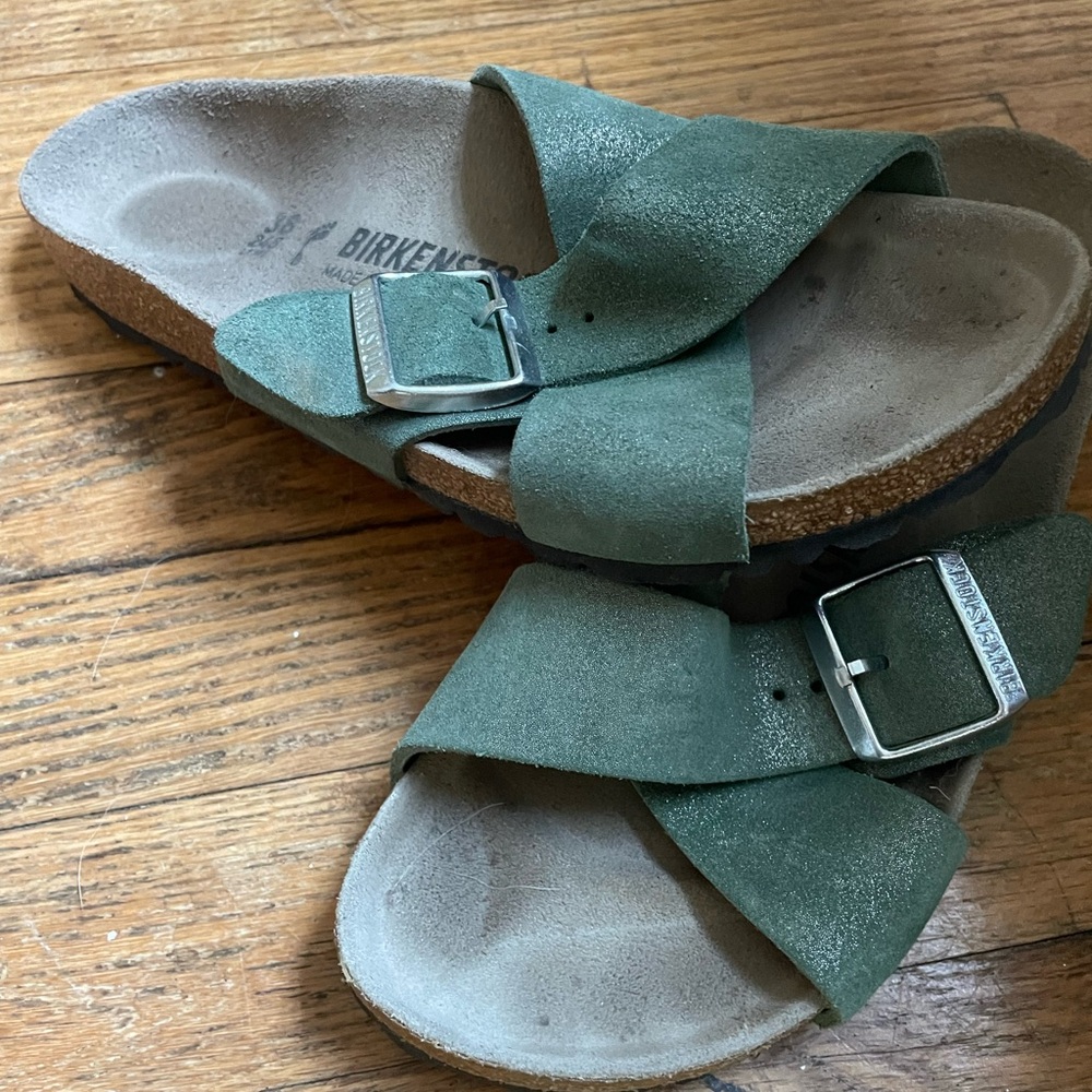 Birkenstock Siena suede leather in Thyme - Picture 5 of 6